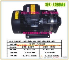 火花机抽油泵450W 高效节能的工业润滑与输送解决方案